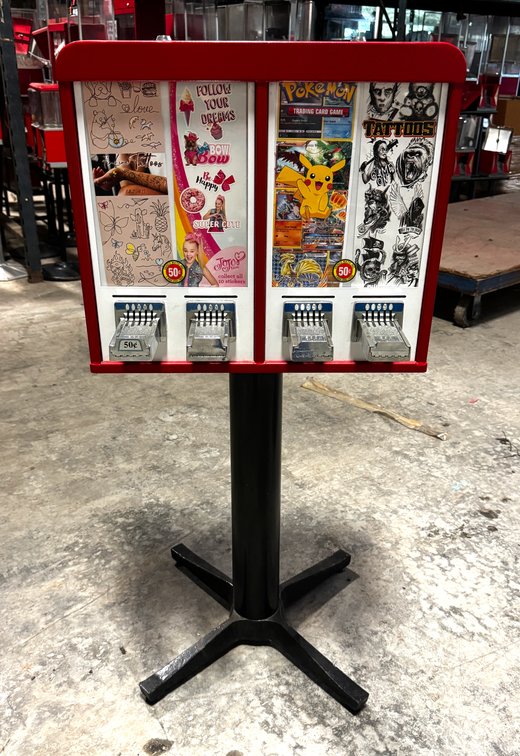 Four Column 50 Cent Sticker / Tattoo Vendor