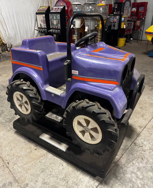 Purple Jeep Coin Op Kiddie Ride