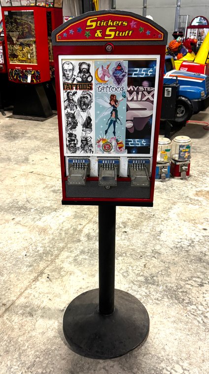 Three Column Stickers and Stuff Vending Machine