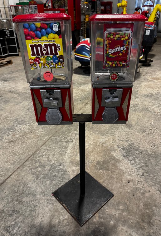Gumball Vendors on Stand