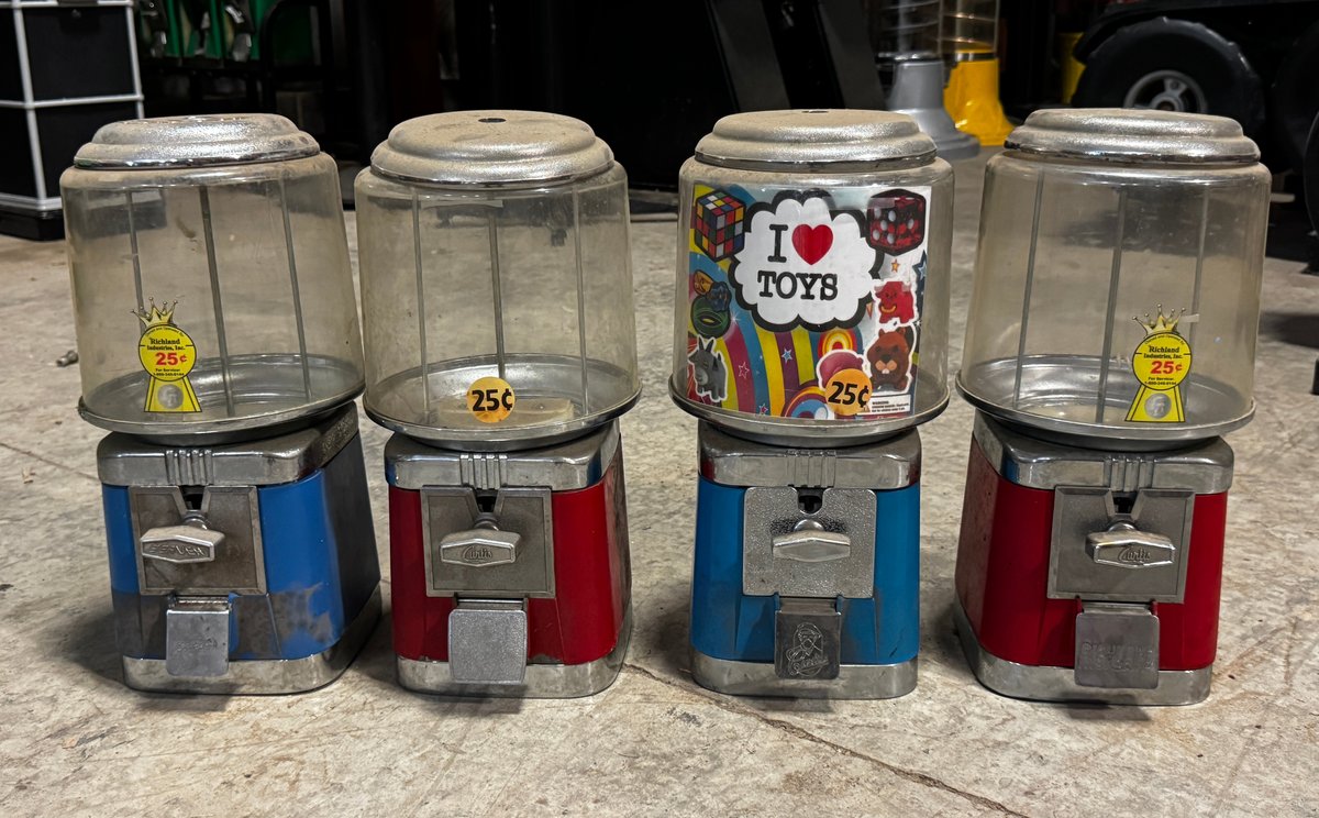 Richland Coin Op Gumballs, Total of four
