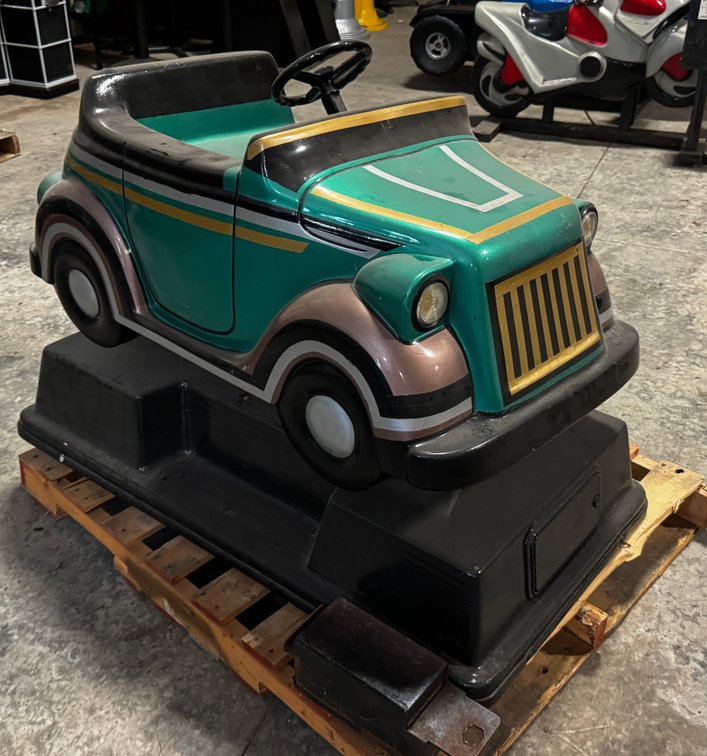 Green Convertible Car Kiddie Ride