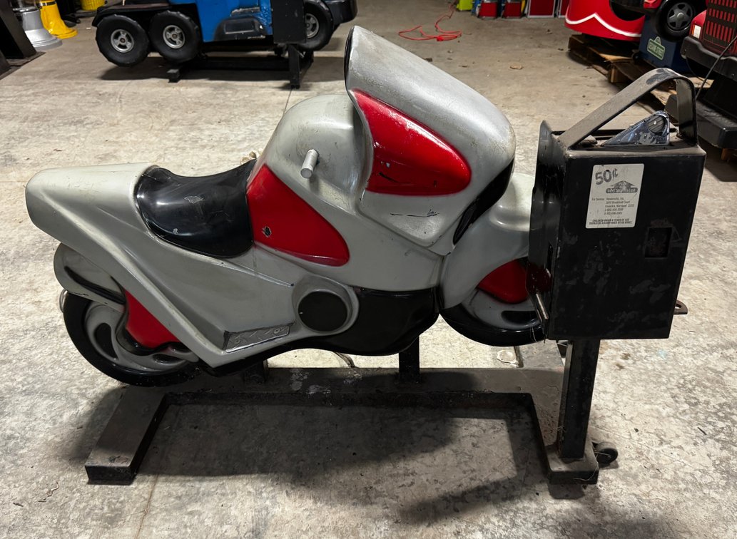 Motorcycle Coin Op Kiddie Ride