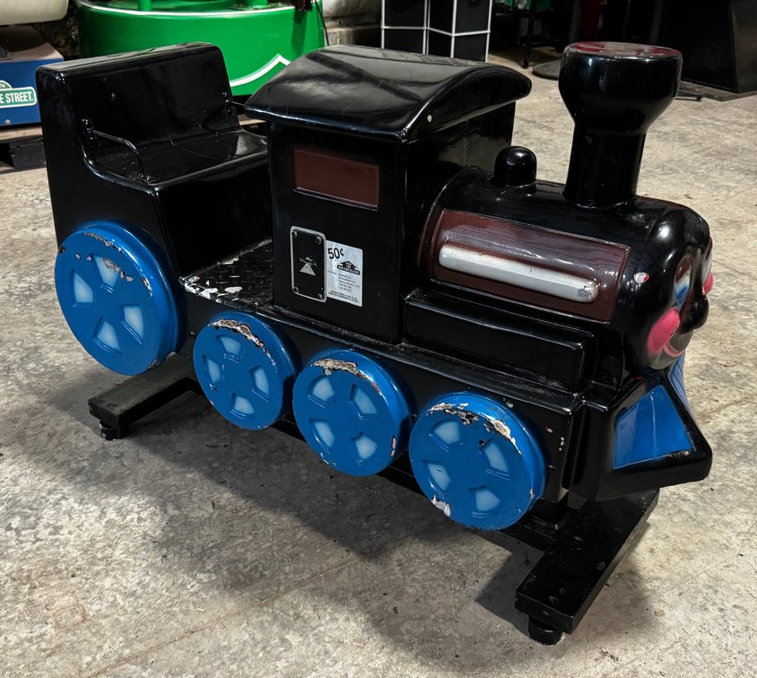 Black Train Coin Op Kiddie Ride