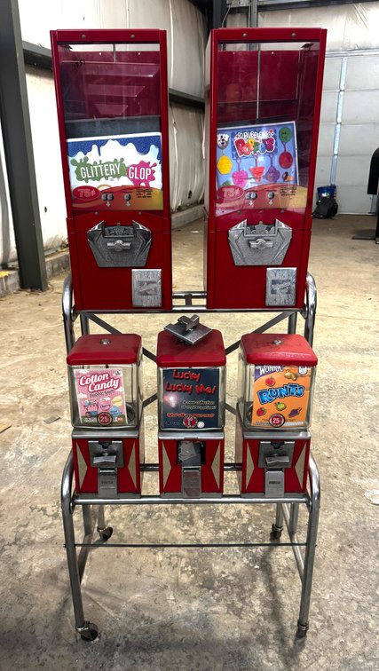 Tiered Gumball / Prize / Candy Vendor on Stand