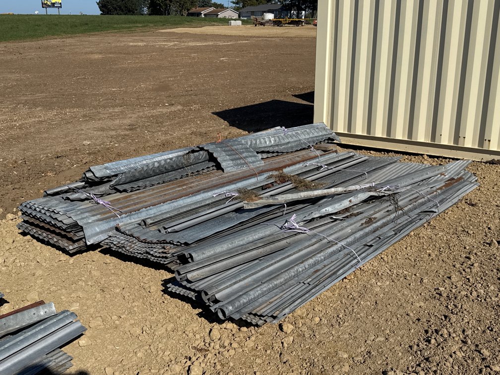 Galvanized Sheet Metal & Rolling Door Track Lot