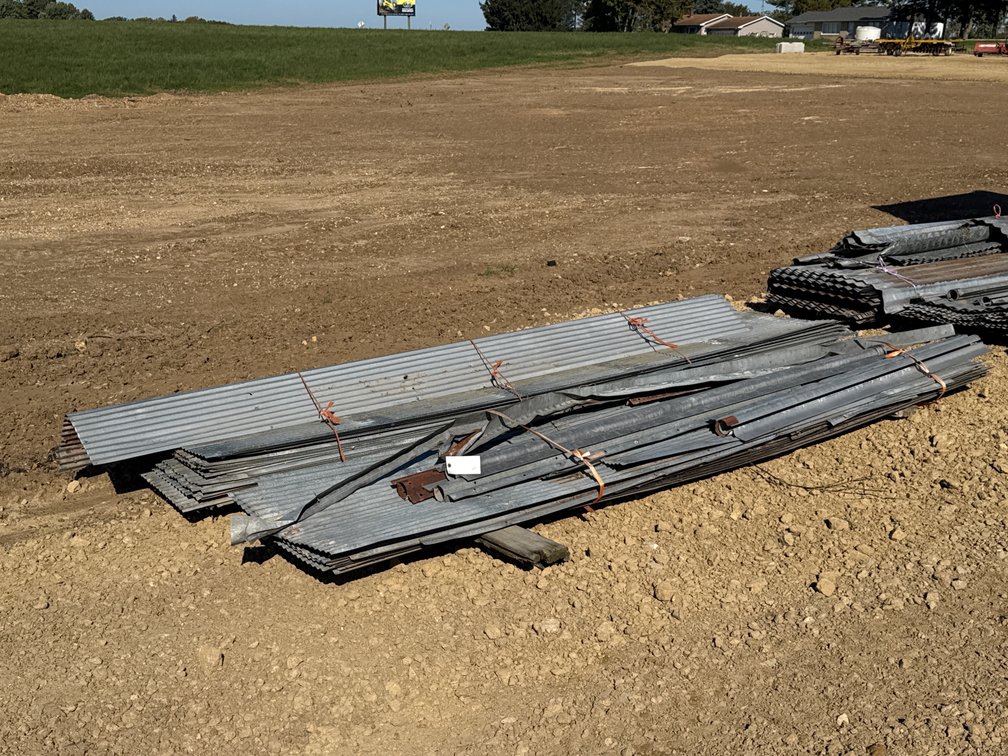 Galvanized Sheet Metal & Rolling Door Track Lot