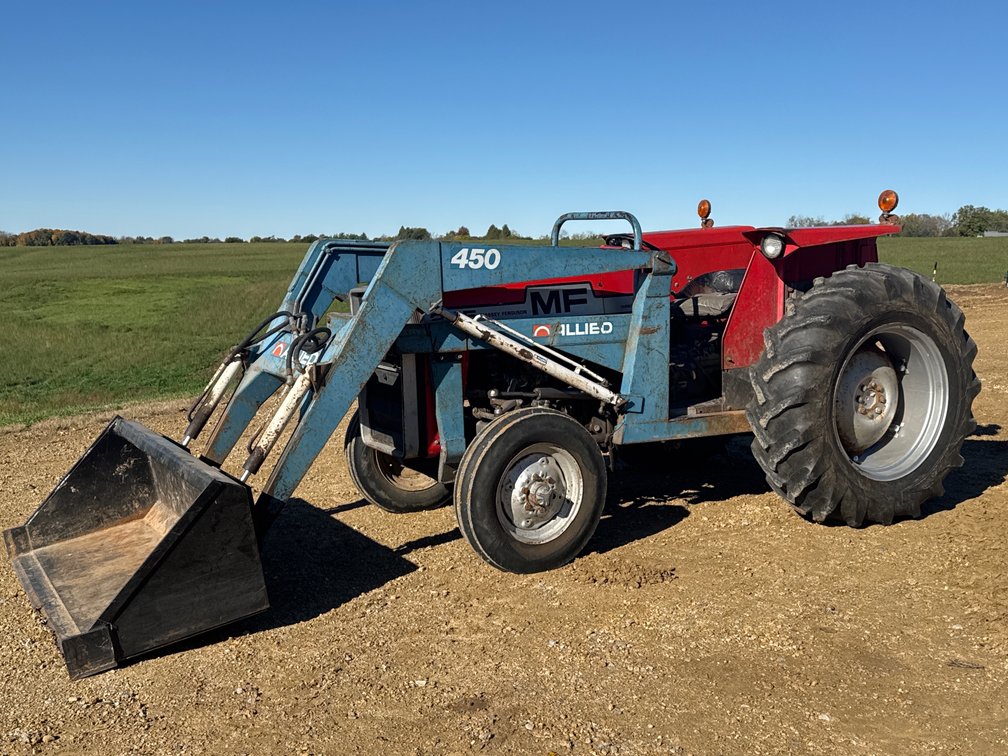 Massey Ferguson 245 Diesel Tractor with Allied 450 Loader