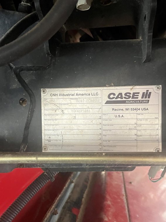 Image for 2016 CASE IH 8240 COMBINE