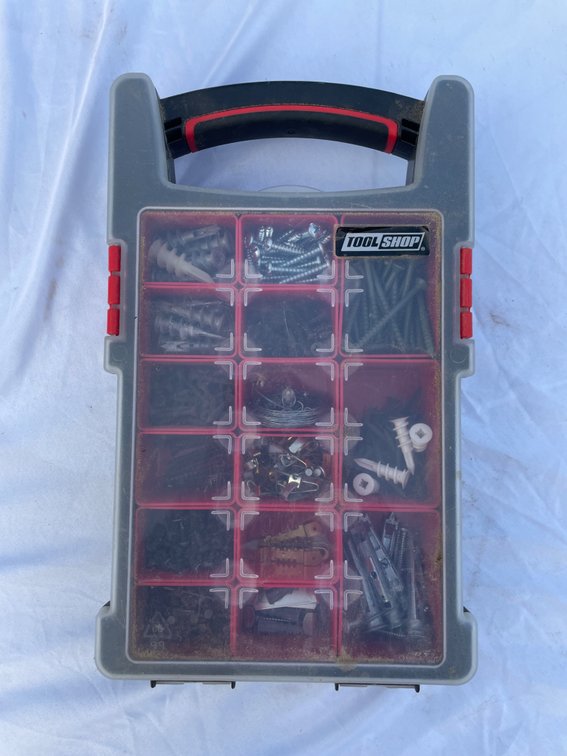 Tool Shop Hardware Organizer - Assorted Screws, Anchors, & Fasteners