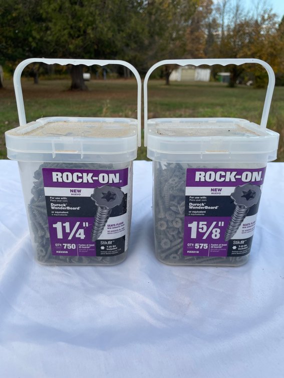 (2) Rock-On Fastener Buckets (1-1/4" & 1-5/8" Sizes)