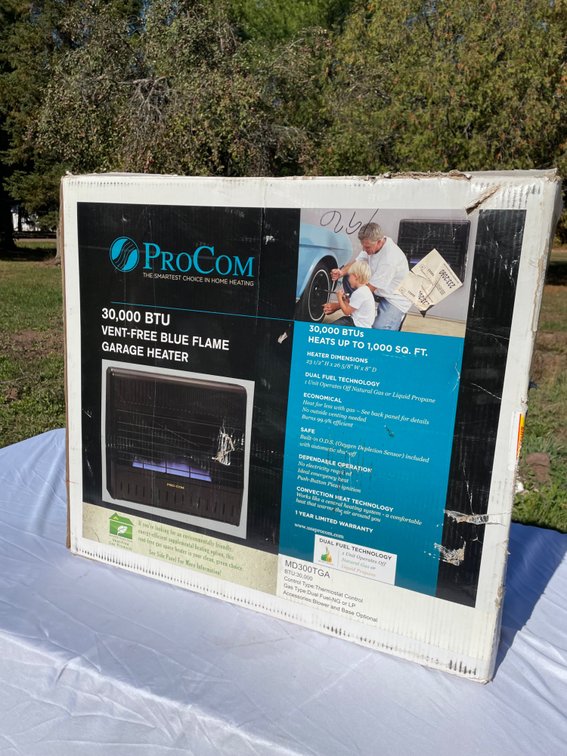 ProCom 30,000 BTU Vent-Free Blue Flame Garage Heater