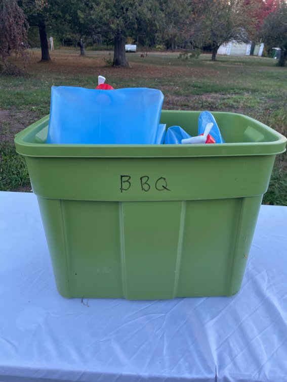 BBQ Items - Utensils, Collapsible Beverage Containers, Tablecloth