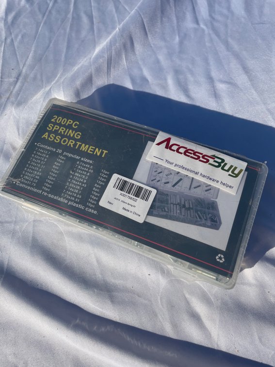 AccessBuy 200-Piece Spring Asssortment Kit - Compression Springs