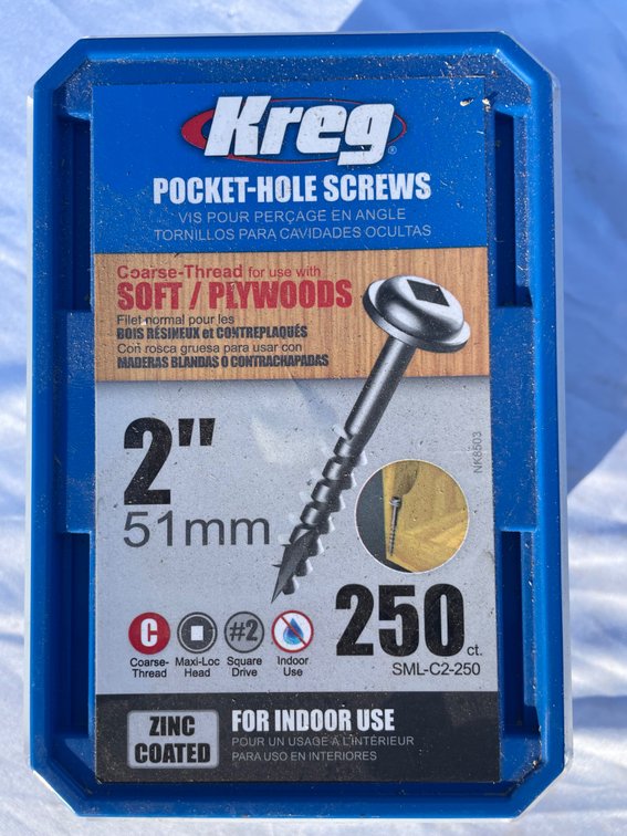 Kreg 2" Pocket-Hole Screws - 250 Count*