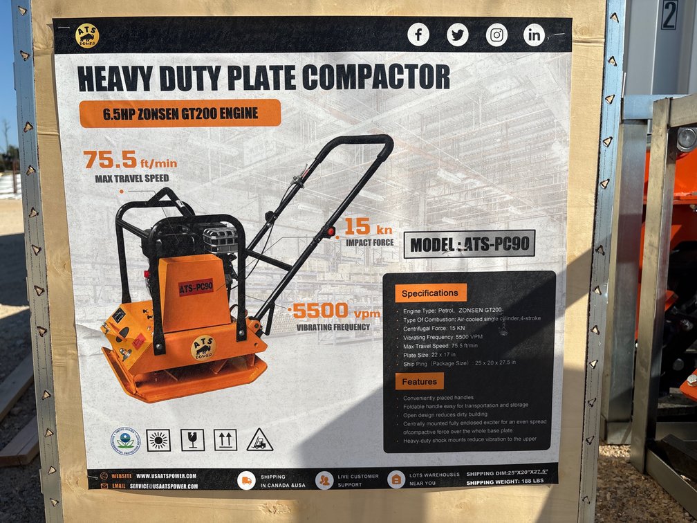 ATS-PC90 Heavy Duty Plate Compactor