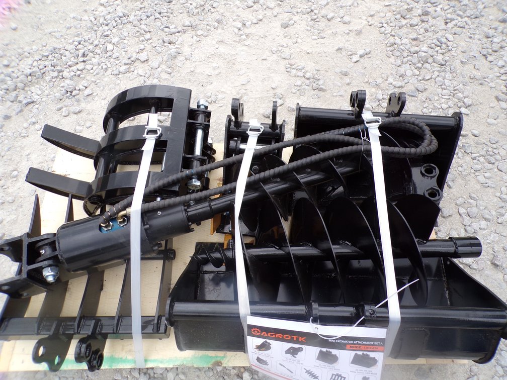 AGT 12EX-ATA Qty 9 Mini Excavator Attachments