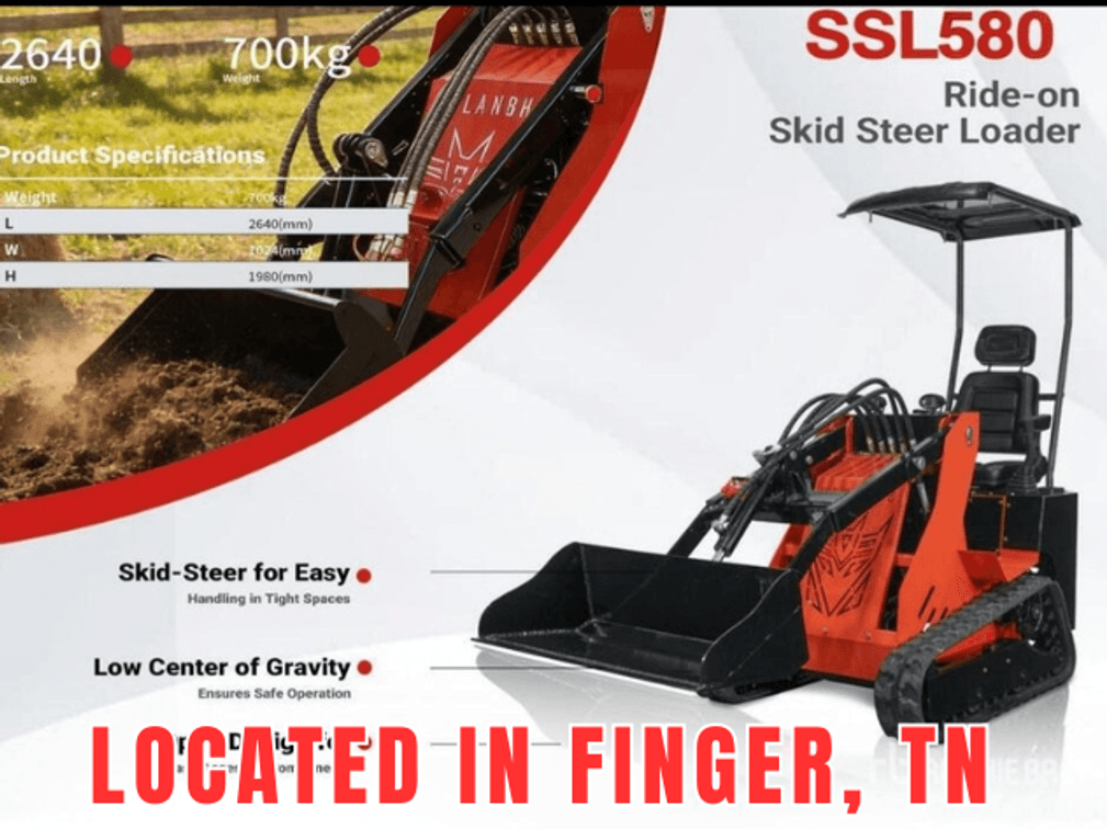 RIDE-ON SKID MINI TRACK SKID STEER LOADER- BODY DAMAGE NOTED- PLEASE SEE ALL PHOTOS - FINGER, TN