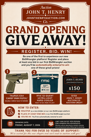 Image for Grand Opening BidWrangler Conway Consignment Auction