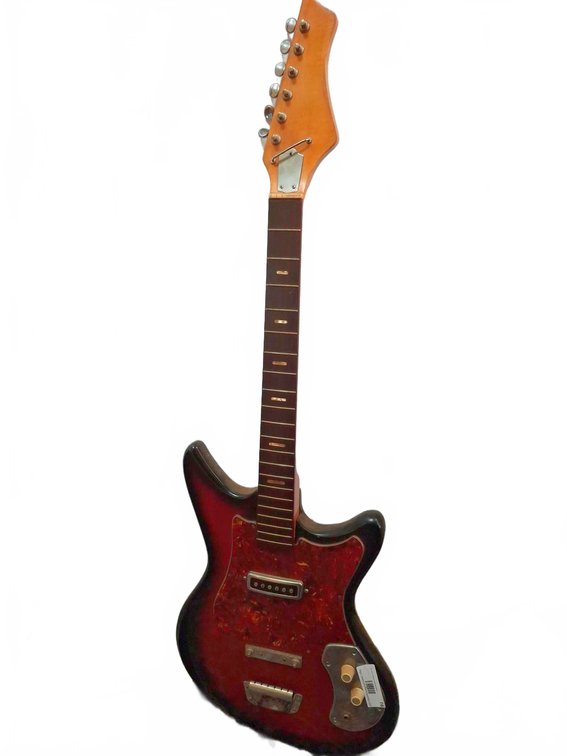 Vintage Japanese Electric Guitar, Sunburst Finish