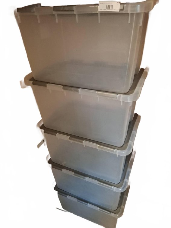 5 Sterilite 48 Qt. Storage Totes
