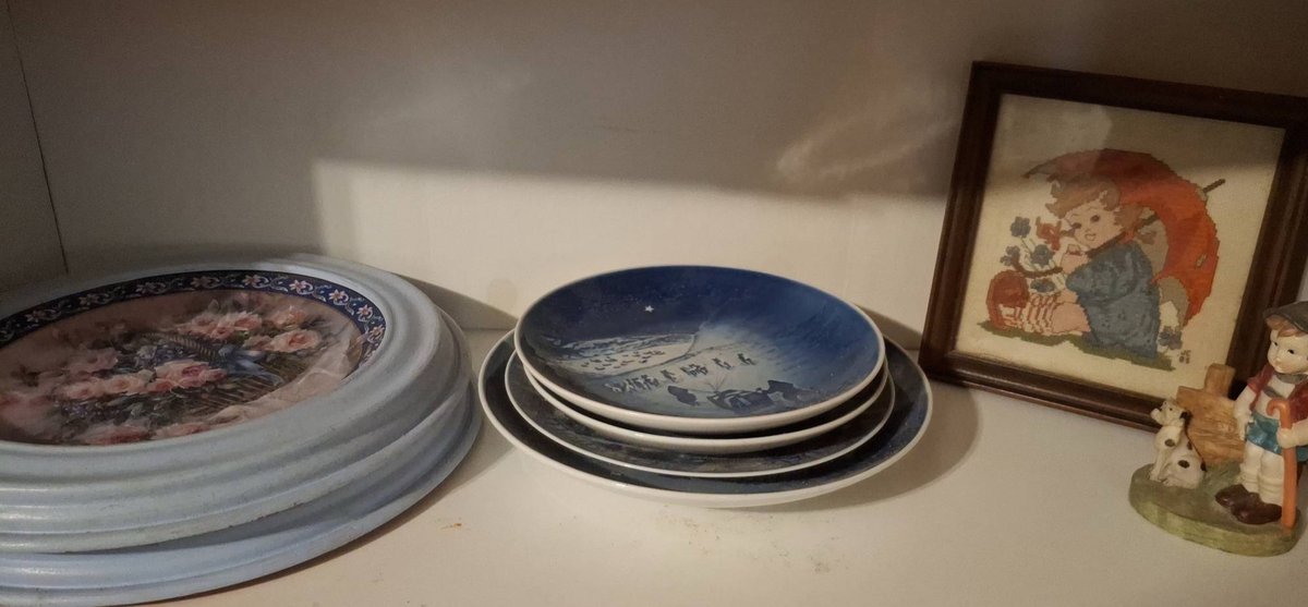 Decorative Collector Plates and Figurine Assortment