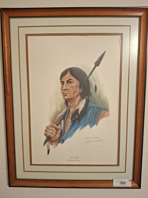 John A. Ruthven Blue Jacket War Chief Framed Print 19"×25"