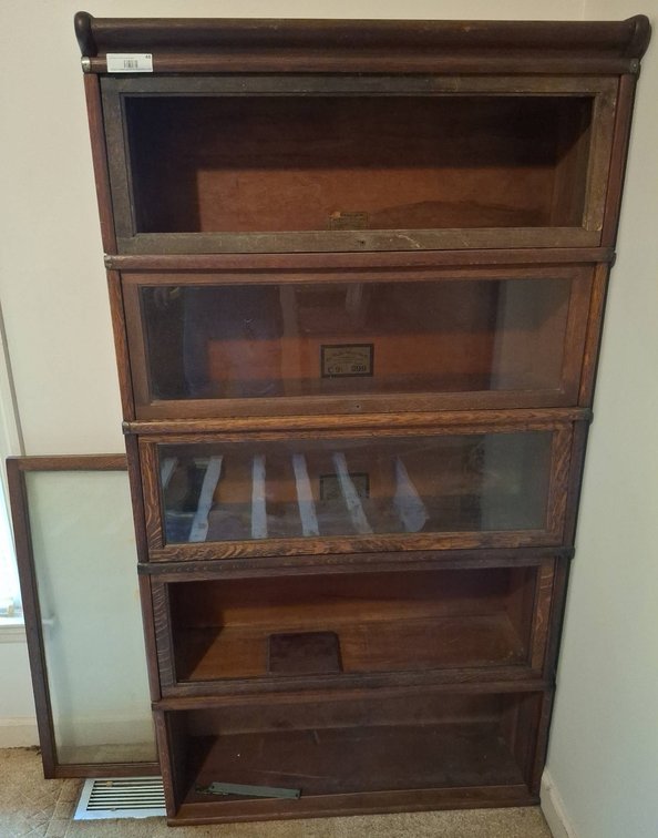 Globe-Wernicke 5-Stack Sectional Bookcase 34x11x64"