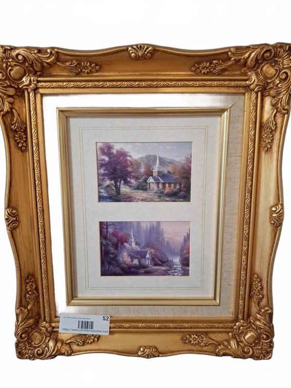 Framed Art Prints of Country Churches 13"×15"