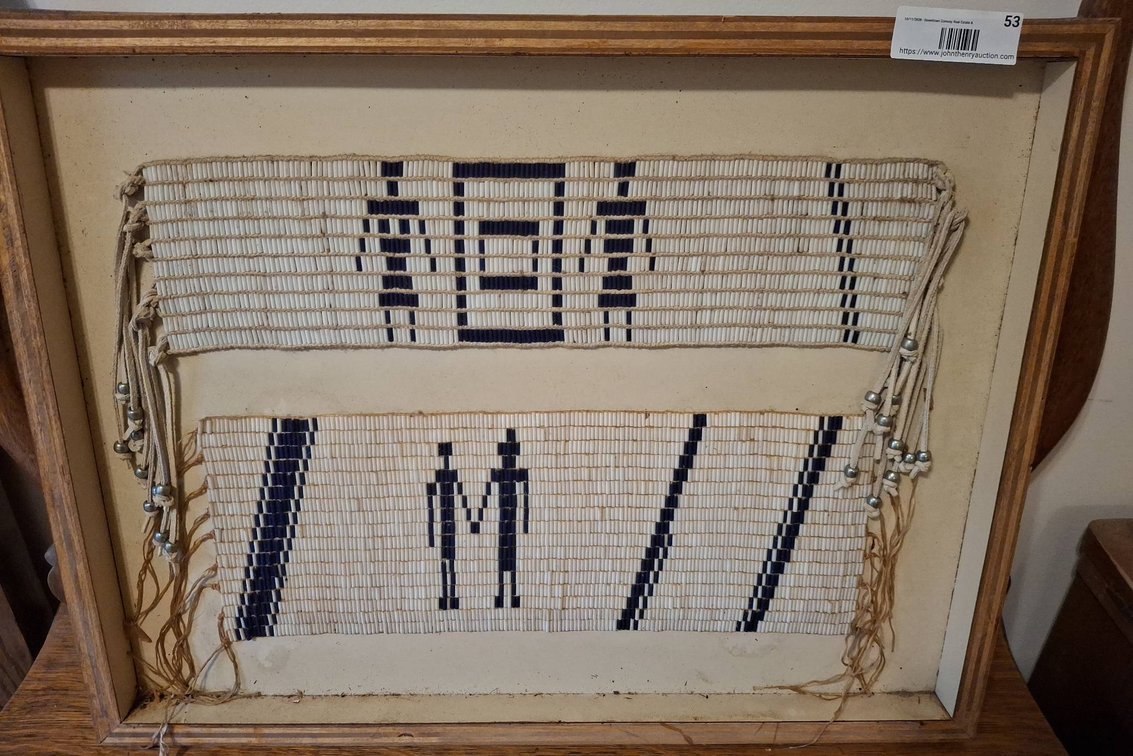 Framed Woven Beadwork Panels, 24"×18"
