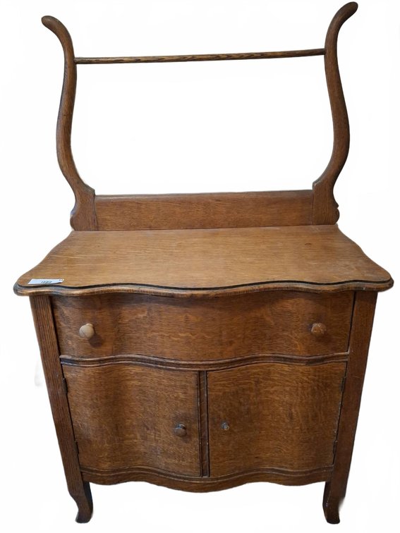 Wooden Sideboard Cabinet with |  |  |  |  |  |  | Oak Washstand with towel bar, Two Doors, 30"×17"×50"