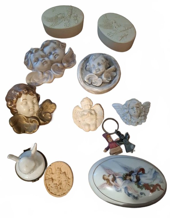 Angel Figurines and Decorative Boxes