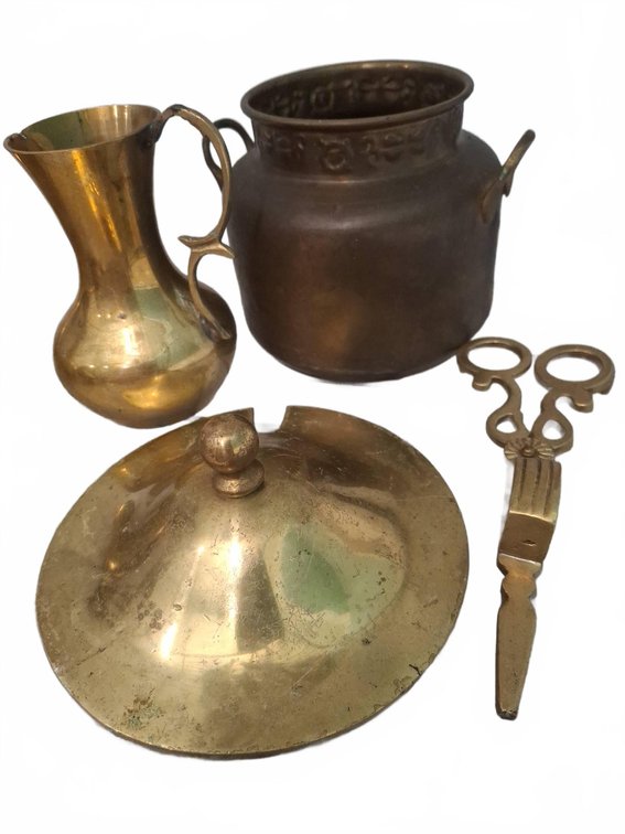 Brass and Metal Decorative Tableware Lot