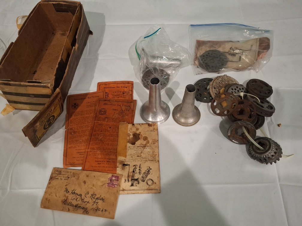Griswold Chopper Parts and Manuals Lot