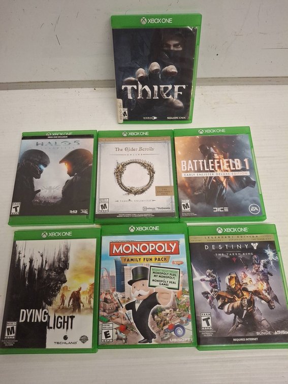 Xbox One Video Game Lot of 7 Assorted Titles
