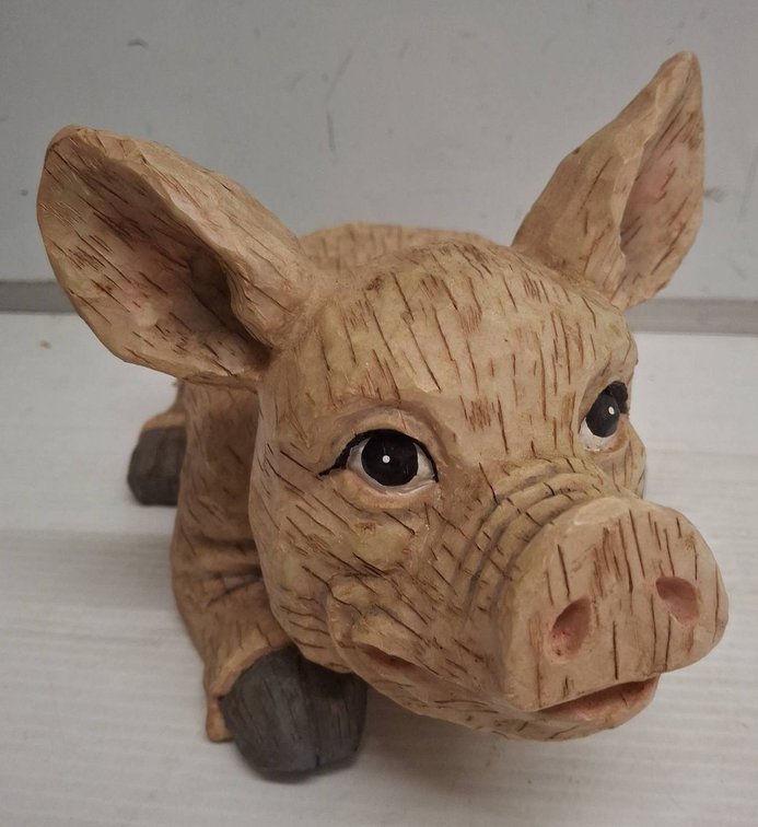 Pig Shaped Plant Stand Resin Figurine