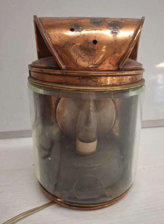 Copper Maritime Style Electric Lantern