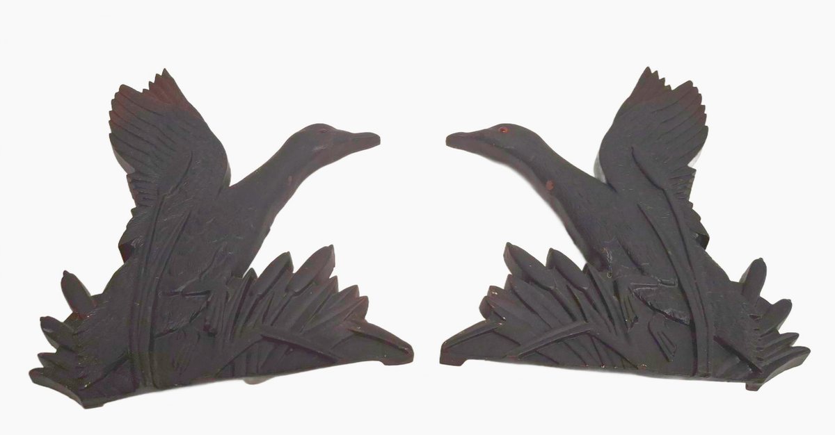 Lodge Cast Iron Duck Bookends Pair