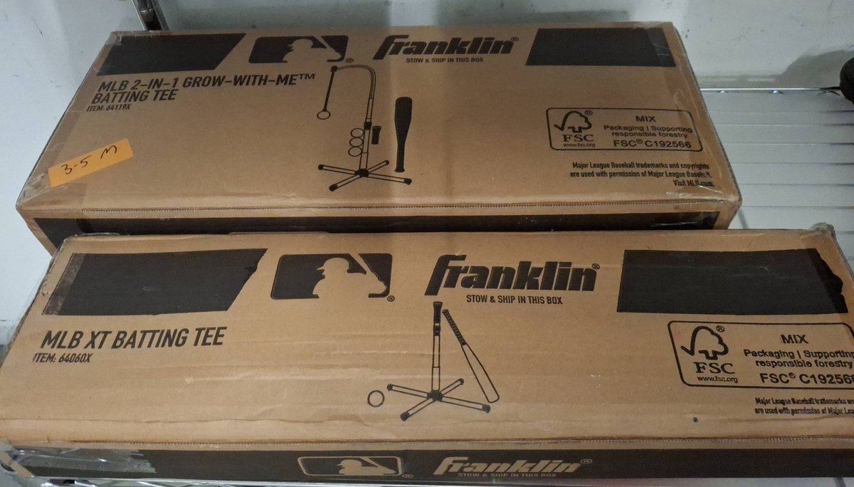 Franklin Batting Tees MLB 2-Pack New In Box