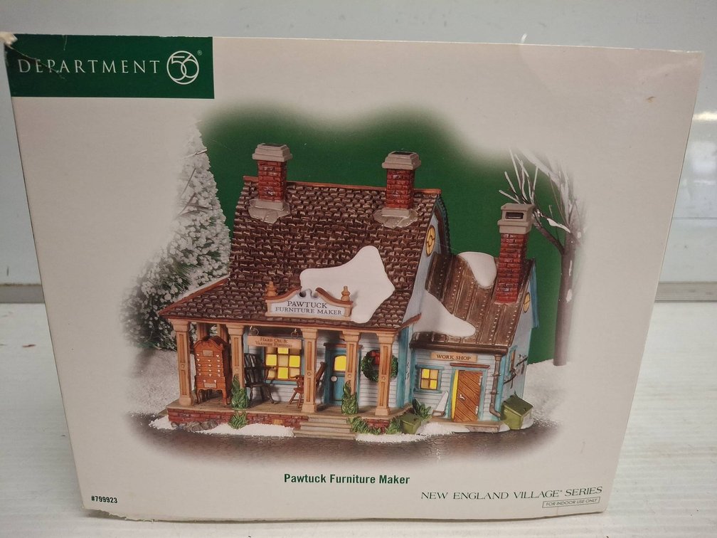 Dept 56 Pawtuck Furniture Maker Village House