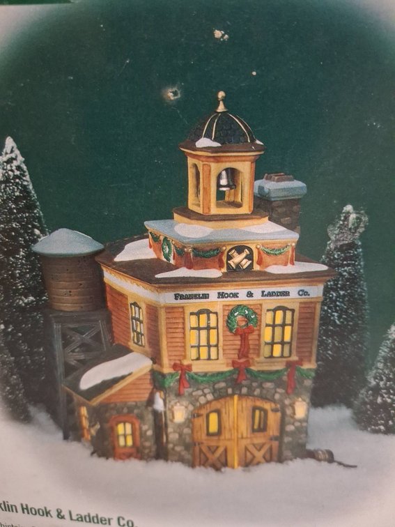 Department 56 Franklin Hook & Ladder Co. Box