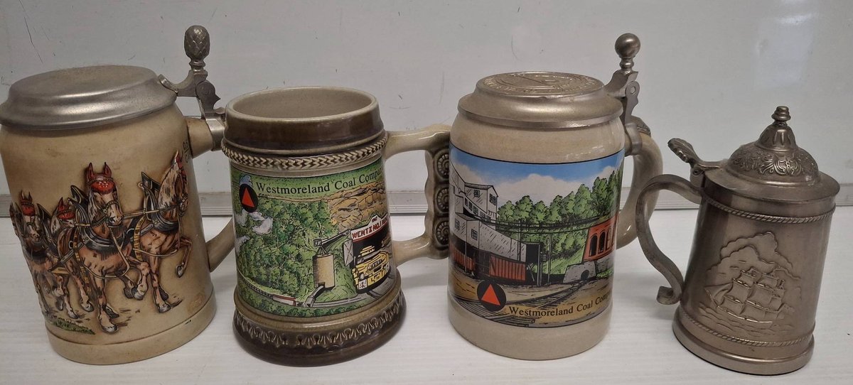 Beer Steins Lot, Westmoreland & Gerzit