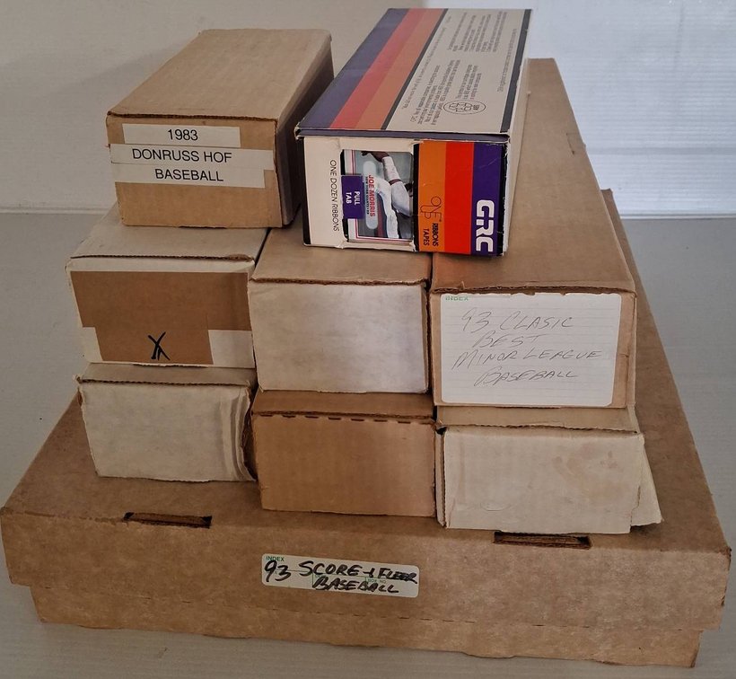Large Lot Sports Trading Cards Baseball Football