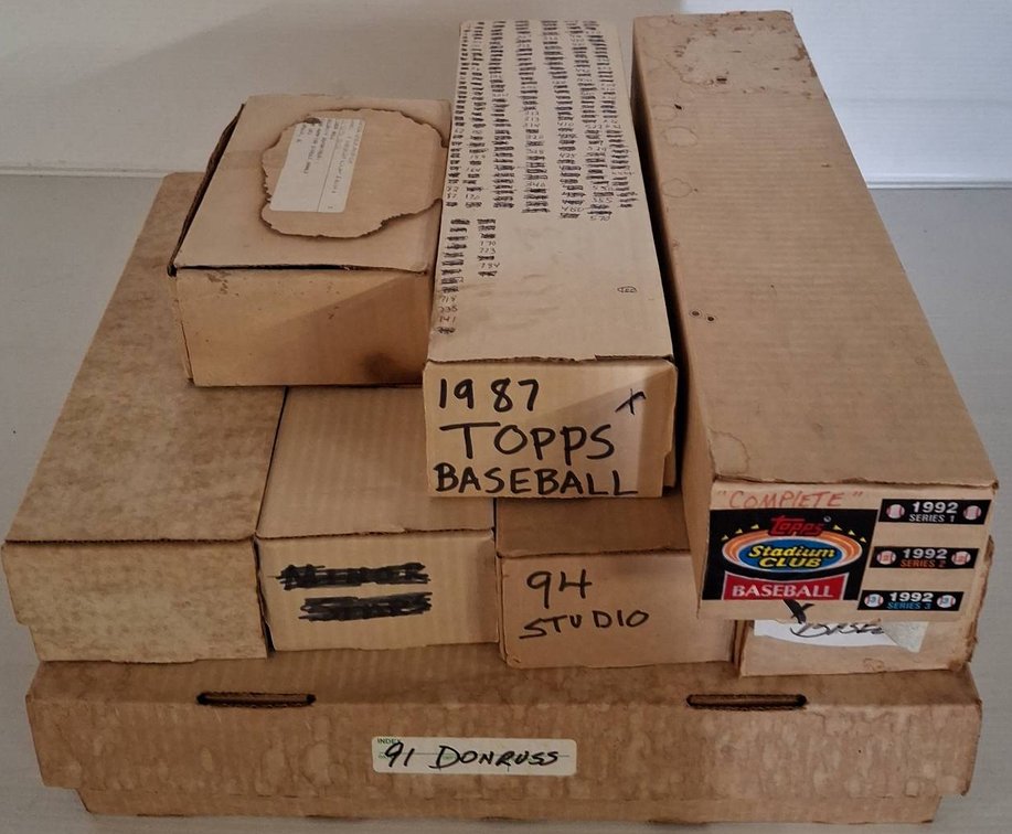 Sports Trading Card Lot in Boxes