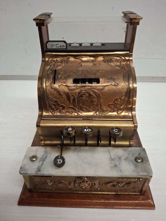 Decorative Miniature Metal Cash Register 9x9x10"