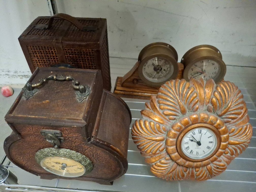 Decorative Clocks and Barometer Lot