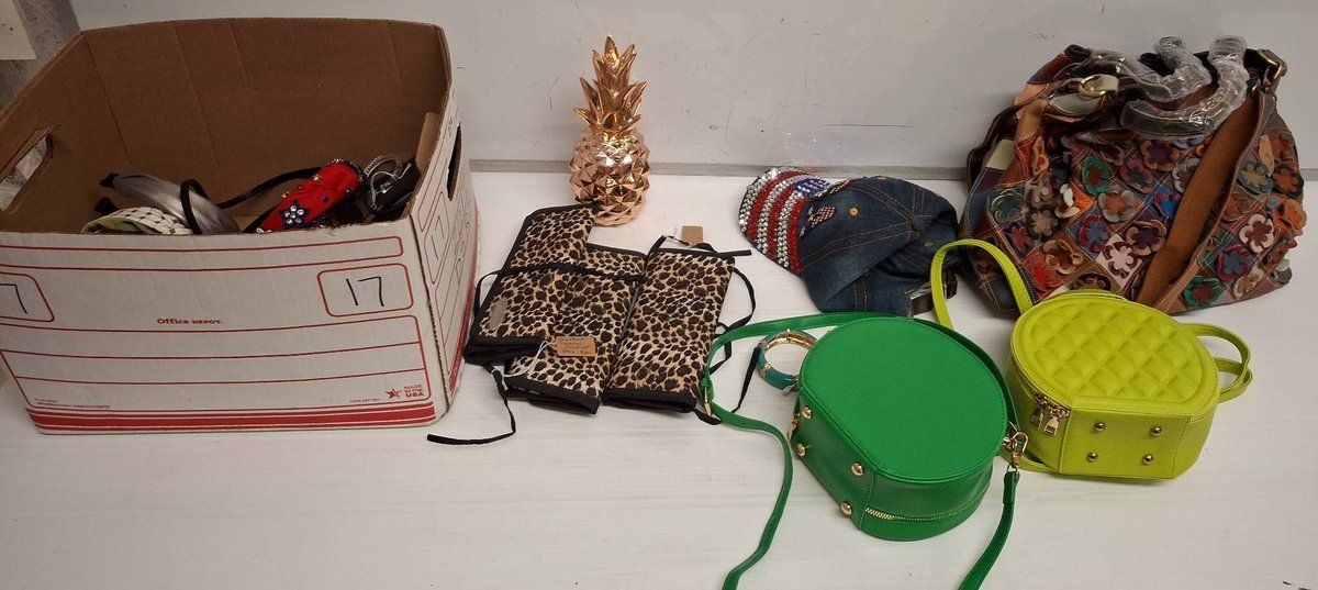 Bags, Jewelry Rolls, Cap, Decor, Box Lot