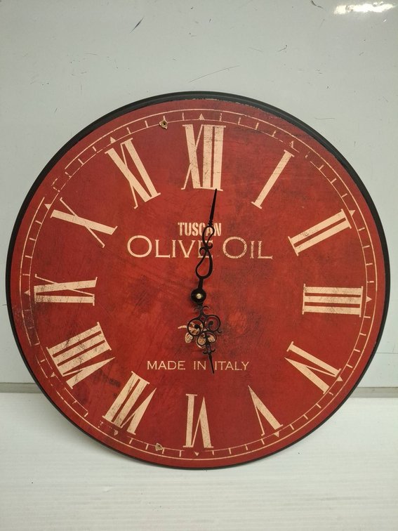 Tuscan Olive Oil 18" Wall Clock Made in Italy