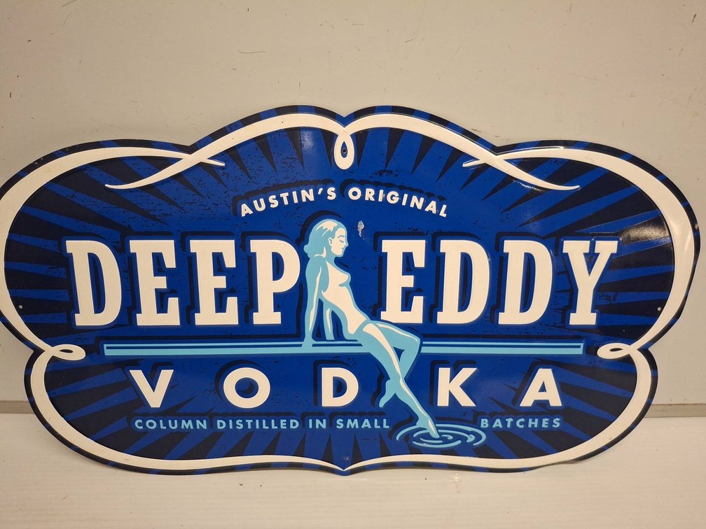 Deep Eddy Vodka Metal Sign 28"×15"