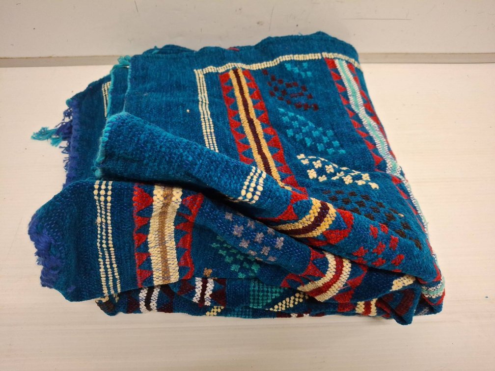 Colorful Woven Textile, 36"×59" Geometric Pattern
